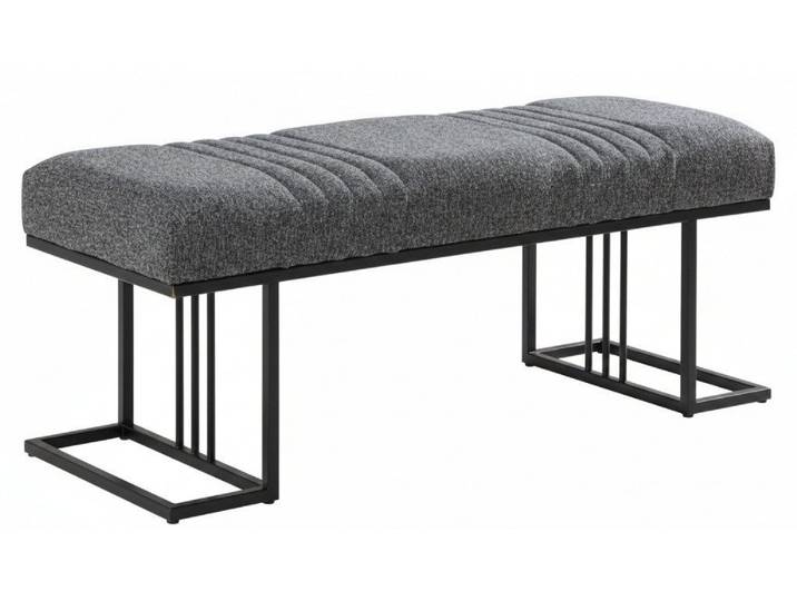 JVmoebel Bettbank Sitzerbank Weiche Polsterung Stilvolles Design Grau Moderner Stil
