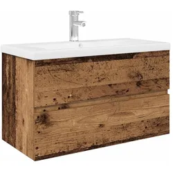 vidaXL, Waschbeckenunterschrank, Mardenhagen (Mit Wasserhahn & Abfluss)