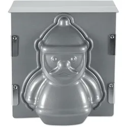 Städter Backform 3D Santa Claus 19x21x12 cm We love Baking, Backform, Silber