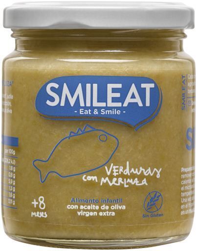 SMILEAT Tarrito de Merluza con Verduras Ecologico 230 g 230 gr