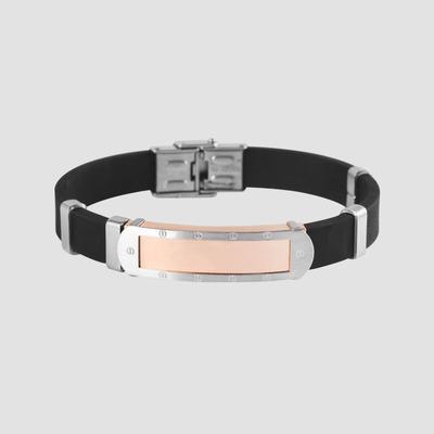 Armband ADELIA´S "Armband aus Kautschuk 22 cm", rosa (gold), Armbänder, Damen, 22cm, Kautschuk, Armband, Zum Verschenken an Menschen, die Ihnen am Herzen liegen