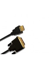 Jou Jye AVC 132 Videokabel HDMI / DVI M bis DVI-D M 5 m Dreifachisolierung Schwarz (AVC 132-5,0)