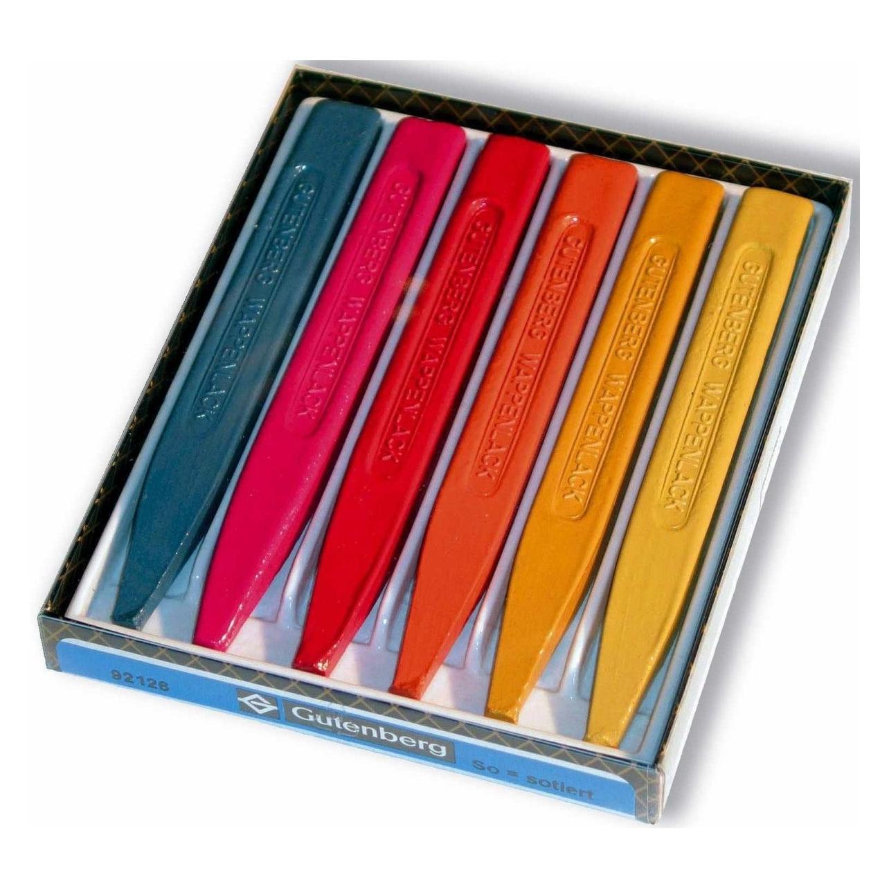 Gutenberg Siegellack Wappenlack, farbig sortiert (42055)
