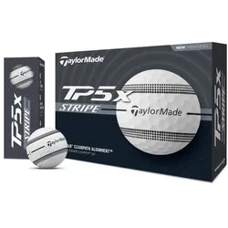 Taylor Made TP5x Stripe Golfball 12er weiss