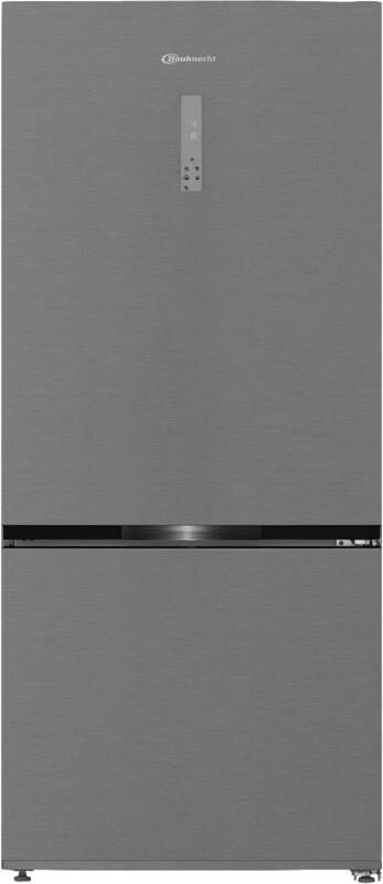 Bauknecht KGDNF83XLCIN 430 l / 185 l Kühl-Gefrierkombi freistehend NoFrost 214 kWh Jahr (Edelstahl) 859991723000