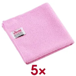 vileda PROFESSIONAL Mikrofasertücher MicroTuff Base 5 Stück rot, 36x36 cm
