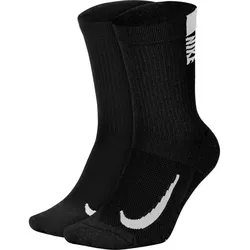 2er Pack NIKE Multiplier Crew Laufsocken black/white 38-42
