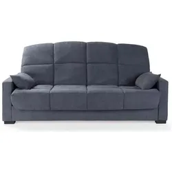 Conforteam, Sitzbank, 3-Sitzer Clic Clac Bank - anthrazitgrauer Stoff - Moderner Stil - L223 (223 cm)