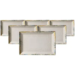 SERVIERPLATTEN Alfonso beige 30 x 20 cm 6er Set
