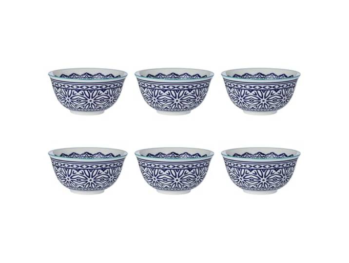 BUTLERS 6er-Set Schalen Porzellan - ORNAMENTS -