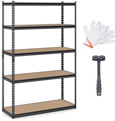Costway 5-Tier Garage Shelving Unit for Warehouse and Basement-1 piece