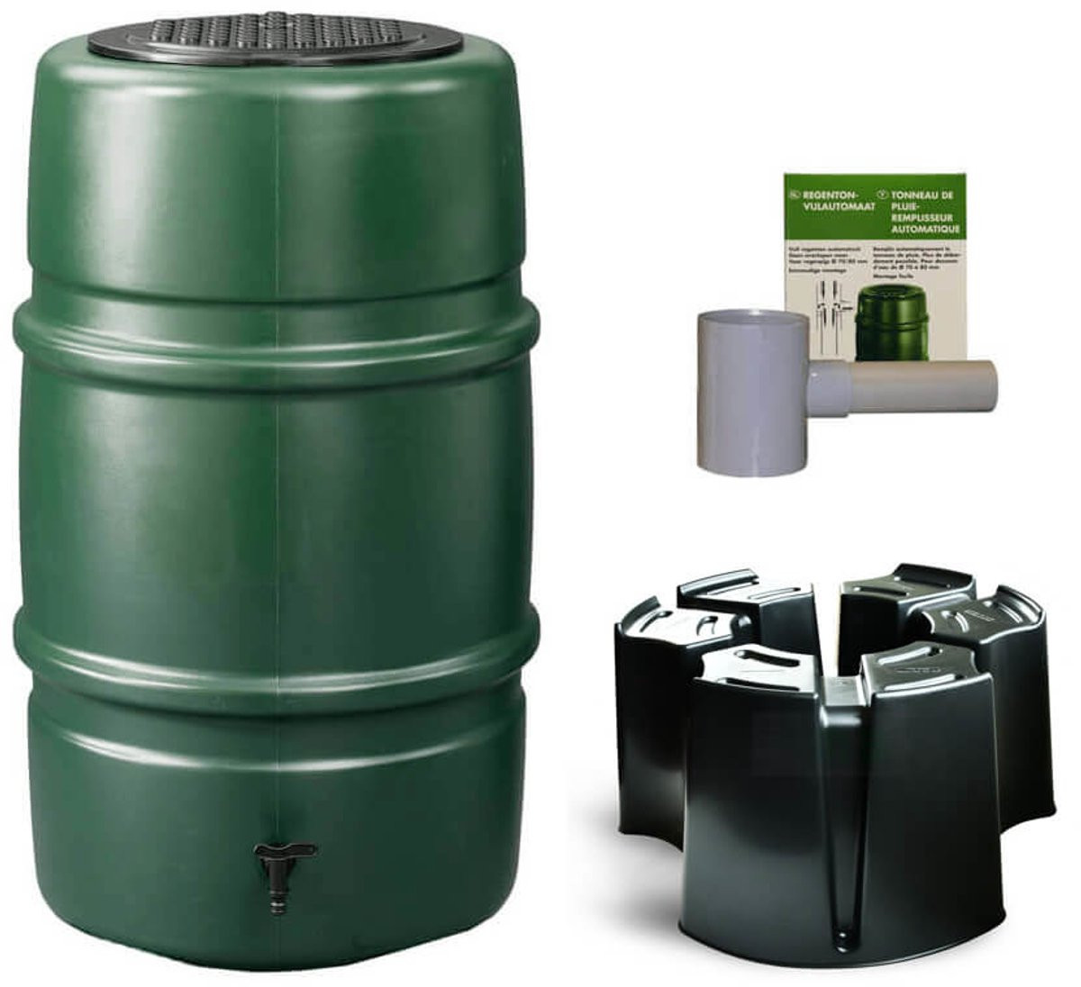 Harcostar Regentonset 227 liter inclusief voet en vulautomaat - Groen