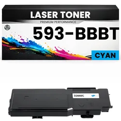 XL Toner kits kompatibel für Dell 593-BBBT Color Laser Printer C2660dn/C2665dnf in Cyan