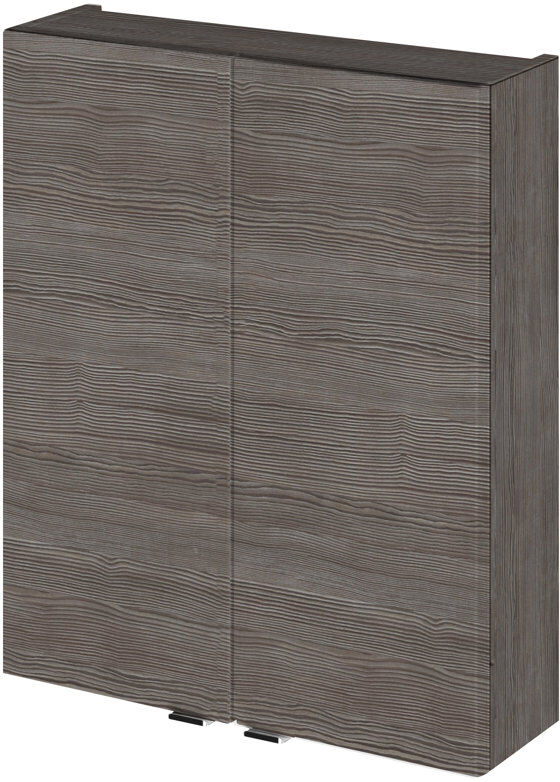 Nuie 500mm W x 713mm H x 182mm D Wall Mounted Medicine Cabinet Grey Avola 713mm H