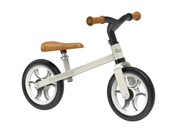 Smoby - First Bike - Beige - Draisienne Enfant Légère En Métal - Roues Silencieuses - Selle Réglable - A Partir de 2 Ans