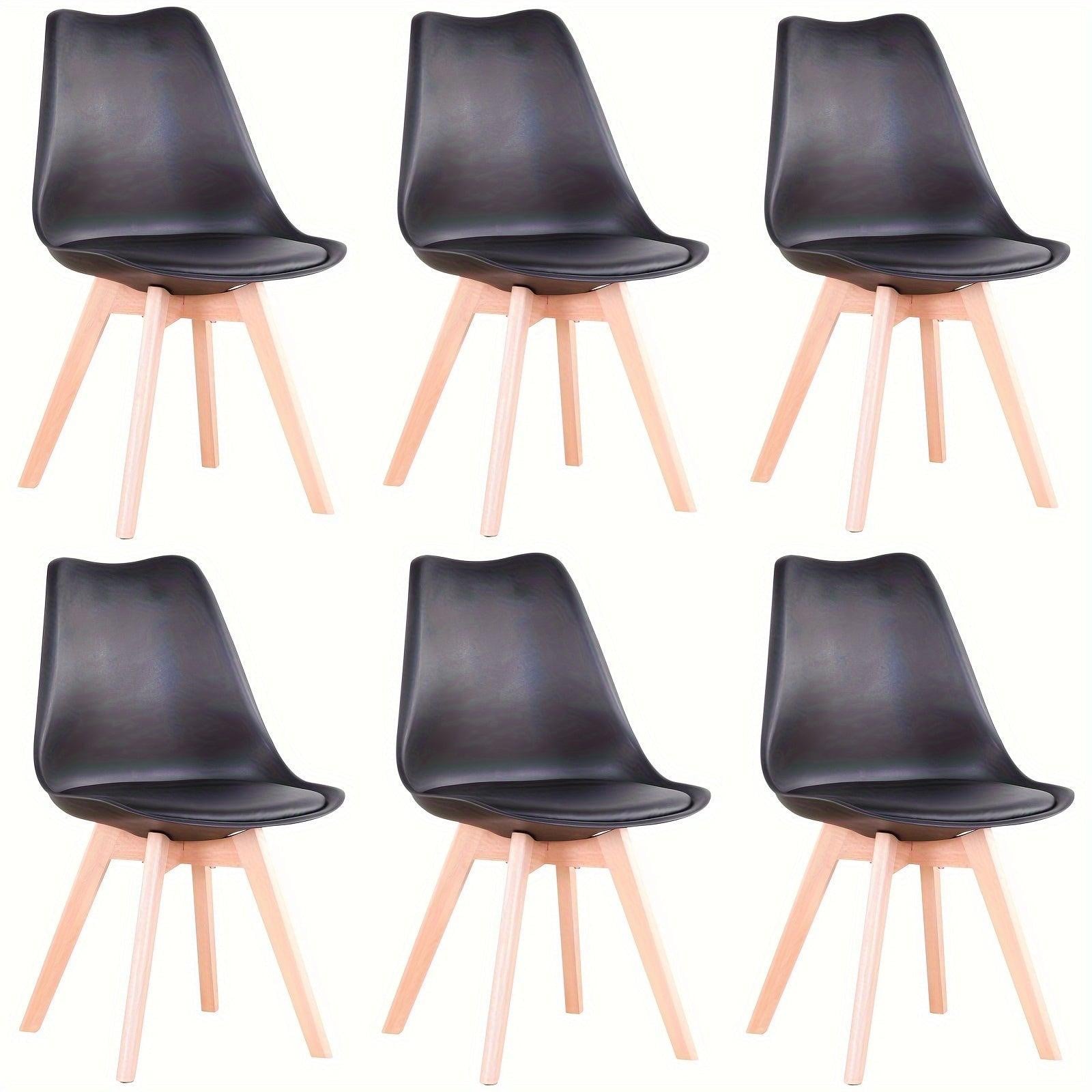 Selius Set van 6 Scandinavische Eetkamerstoelen
