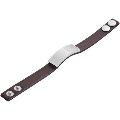 Armband ADELIA´S "Armband aus Leder 22 cm", braun, Armbänder, Damen, 22cm, Leder, Armband, Ideal zum Verschenken – schlicht und stilvoll
