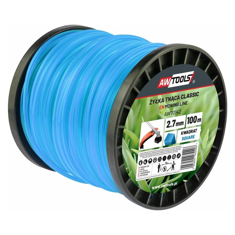Awtools AW ŻYŁKA TNĄCA CLASSIC 2,4x100m / KWADRAT (Rasentrimmer) (AW70141)