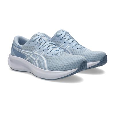 Laufschuh ASICS "PATRIOT 14", Damen, Gr. 42, blau (solid air, weiß), Synthetik, Schuhe Laufschuh