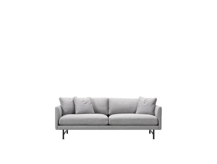 Fredericia Furniture Calmo 5622 Sofa 2-sits Sunniva 242-schwarz Stahl