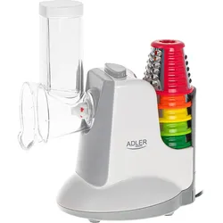 Adler AD 4815 LG elektrischer Gemüseschneider – 5 Aufsätze, kompakt & leistungsstark