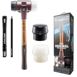 Halder Plus Box für Galabau Schonhammer 80mm mit 2 Schlageinsätzen Pica Pocket