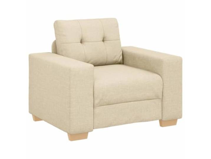 IBUQDDV Sofa-Sessel Creme 100x78x80 cm Stoff Polyester-Stoff, Schaumstoffpolster, Faserfüllung, Sperrholz-Metall-Rahmen, Wohnzimmer, Schlafzimmer, Arbeitszimmer