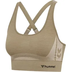 hummel hmlCLEA Seamless Sports Top chateau gray/driftwood melange XS