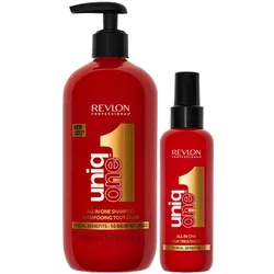 640ml Revlon Professional uniq one Classic Set (Shampoo 490ml + Treatment 150ml)