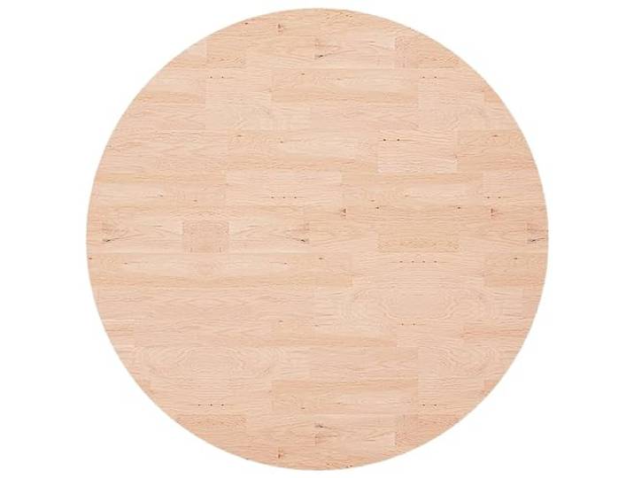 KLGBNCVE Runde Tischplatte Eiche Massivholz 90x1,5 cm Unbehandelt Für Couchtisch, Beistelltisch, Bartisch, Nachttisch, Rustikales Design, Feucht Abwischbar