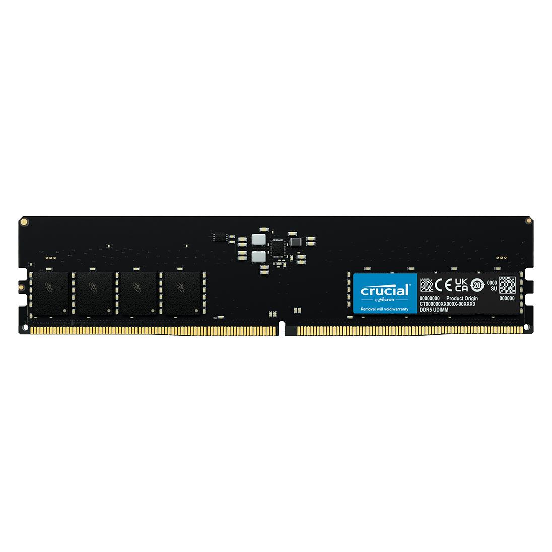 Crucial Desktop Memory (1 x 16GB, 5600 MHz, DDR5-RAM, DIMM) (CT16G56C46U5)