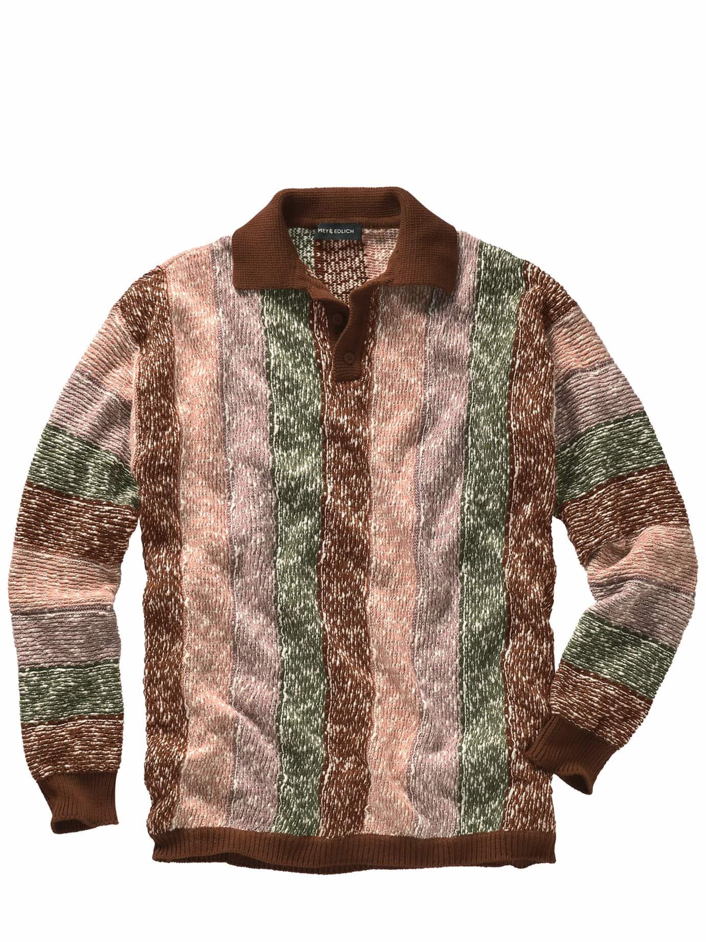 Mey & Edlich Herren Banco-Gelato-Polo Braun 100 % Baumwolle
