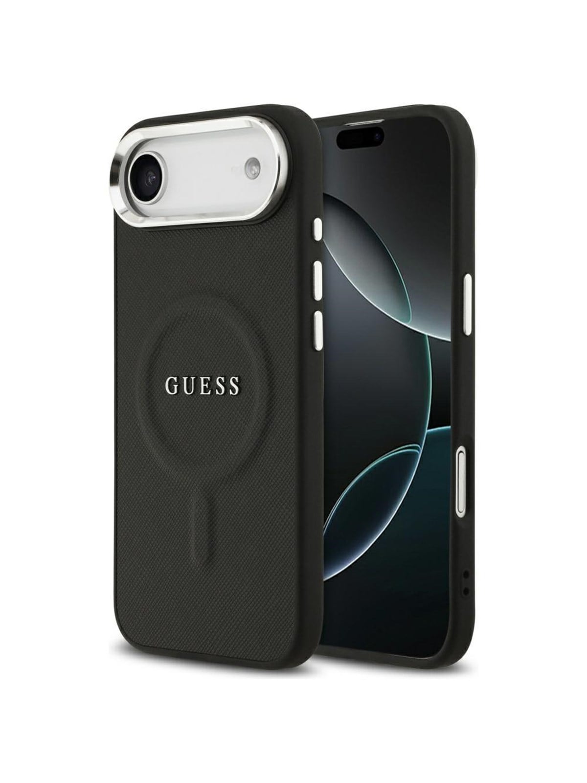 GUESS Classic Logo MagSafe Case for iPhone Air - Black