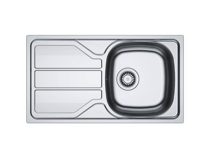 Evier acier inoxydable 1 bac FLASH 78x43,5 cm inox lisse
