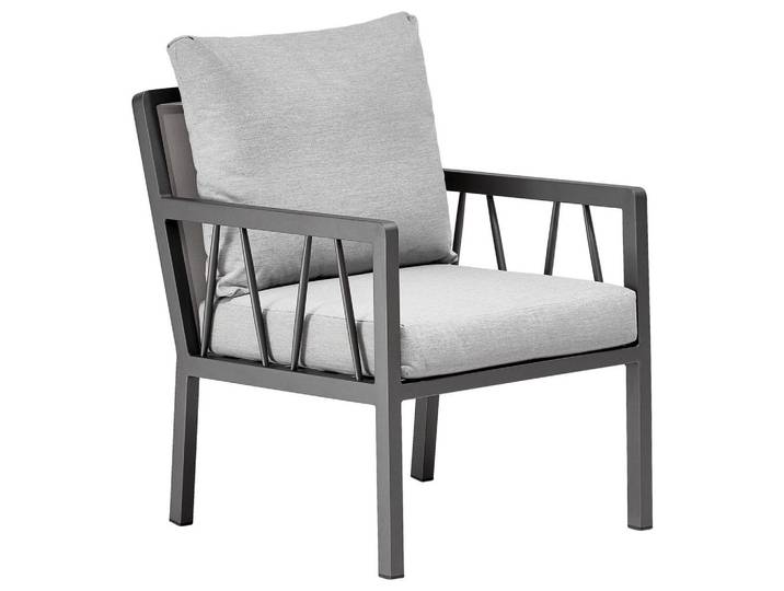 Amatio Pro Loungesessel, Grau, Metall, 63x84x80 cm, Gartenmöbel, Loungemöbel, Lounge-Serien