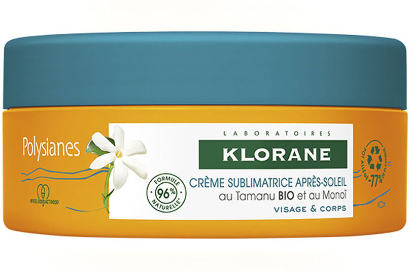 Klorane Polysianes Monoï Y Tamanu Bio crème après soleil sublime 200 ml