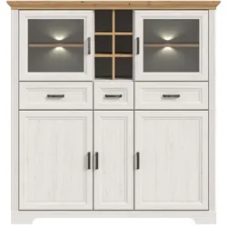 Innostyle Highboard Jana Dekor Braun Pinie