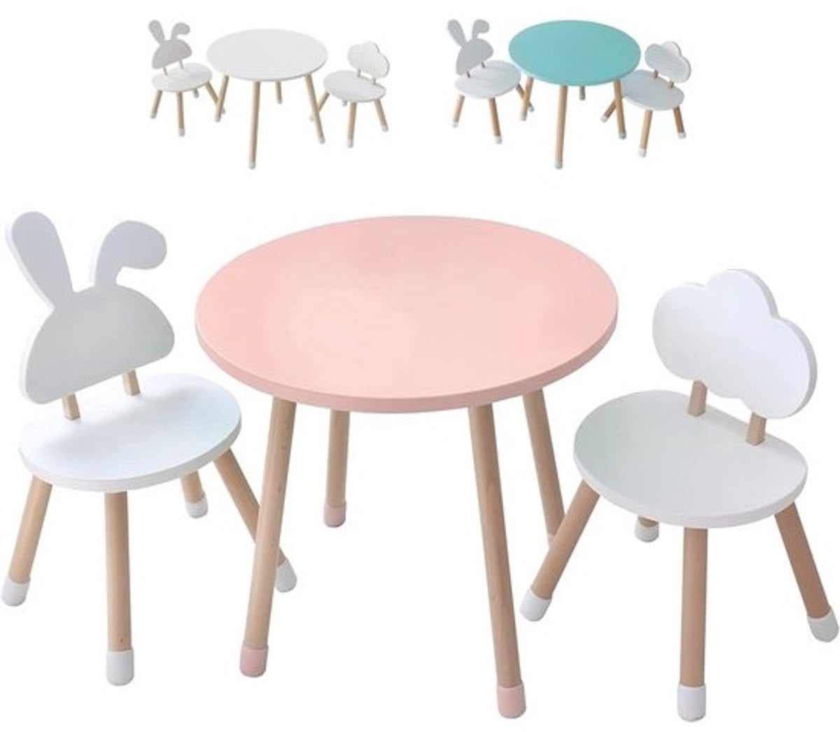Kinderbureau en stoelset voor de kinderkamer