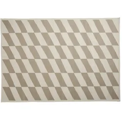 HAY, Teppich, - Shift Kelim Teppich - B140 x L200 cm - Beige & Weiss (200 x 140 cm)