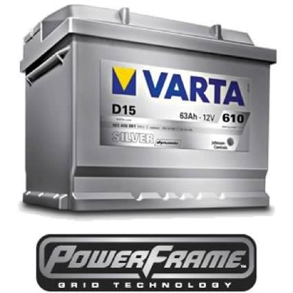 Varta D21 Silver Dynamic 12V 61Ah 600A