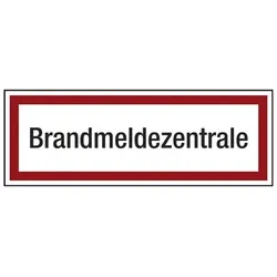 LimarLite Feuerwehrzeichen Textschild »Brandmeldezentrale« 29,7 x 10,5 cm Folie (0,4 mm), 29.7x10.5 cm