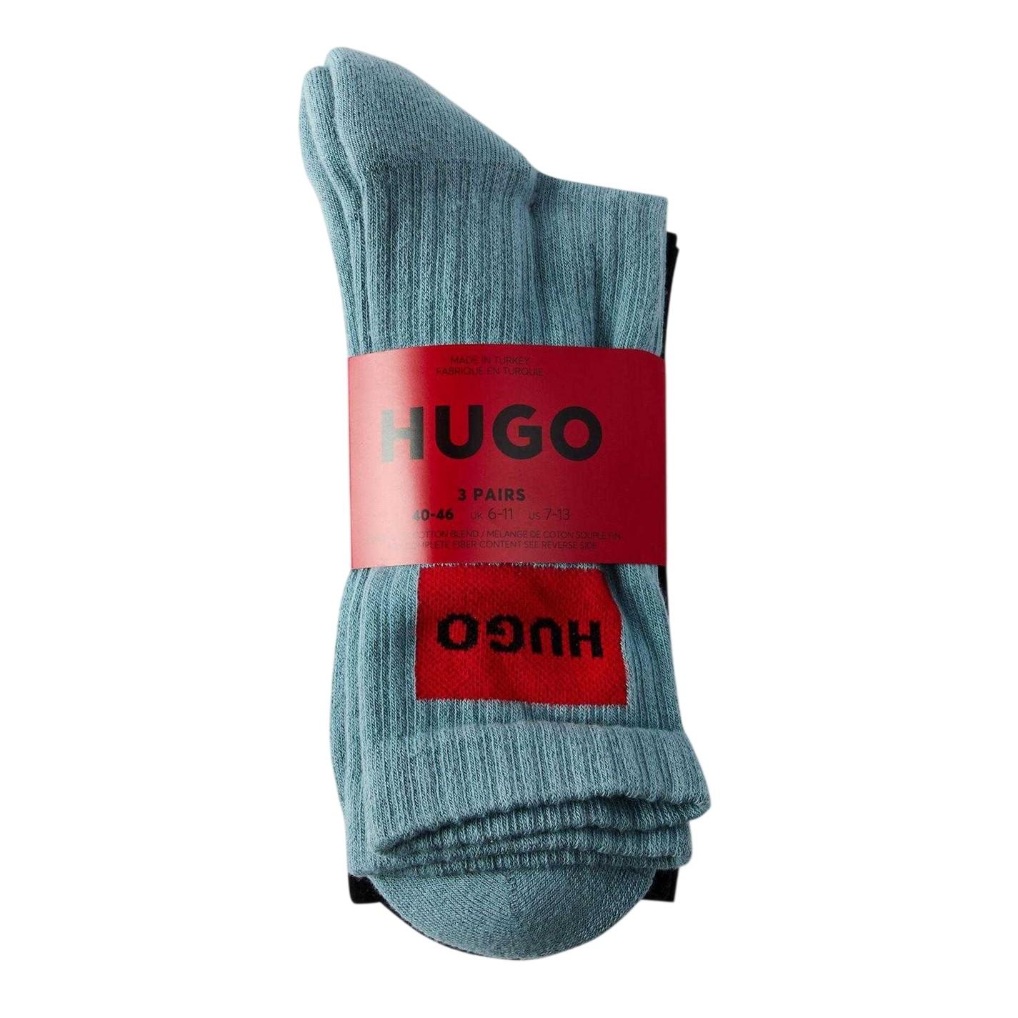 Hugo - Knöchelsocken für Herren (3er-Pack) (Blau)