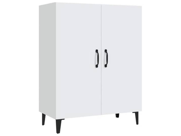 Fisinber Sideboard Weiß 70x34x90 cm Kommode mit 2 Türen Holzwerkstoff Kompakter Anrichteschrank für Wohnzimmer und Flur mit 2 Türen für strukturierte Ordnung und Dekoration.