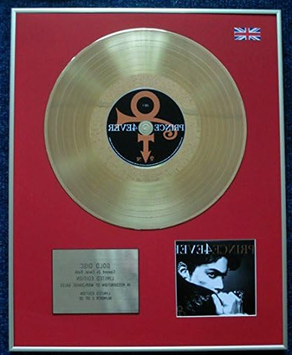 Gouden LP Disc Presentatie Wanddecoratie voor Muziek Memorabilia en CD Display - 50.8 x 40.6 cm