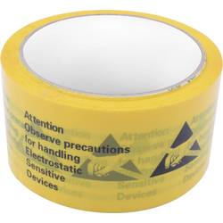 Quadrios ESD-Klebeband 1 St. Gelb, Schwarz (L x B) 50 m x 48 mm 1903EC128