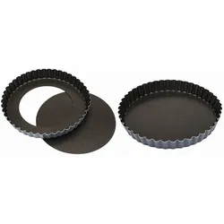 Matfer Exopan geriffelte Kuchen- und Pastetenform mit herausnehmbaren Boden, 28 cm (332227)