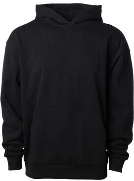 Independent Trading Co. IND280SL Avenue 280 Gm Pullover Hoodie in Black size 2XL   Cotton/Polyester Blend