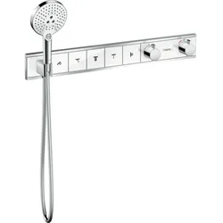 Hansgrohe RainSelect Brausethermostat 15358400 chrom-weiss, für 5 Verbraucher