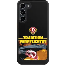 Nivocase Hülle für Samsung Galaxy S23+ Handyhülle NIVOcore Case Schwarz Fanartikel SG Dynamo Dresden SGD (Samsung Galaxy S23+), Smartphone Hülle, Schwarz