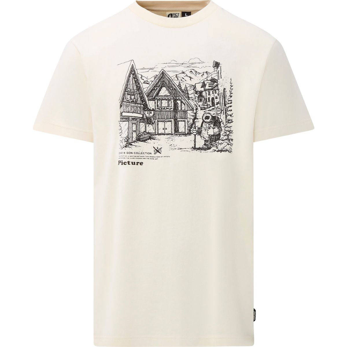 Picture D&S Granbo Tee white (A) S MTS1353ANatural WhiteS